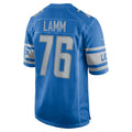 Custom #76 Blue DET Football Shirt Top