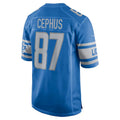 Custom #87 Blue DET Football Shirt Top