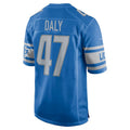 Custom #47 Blue DET Football Shirt Top