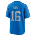 Custom #16 Blue DET Football Shirt Top
