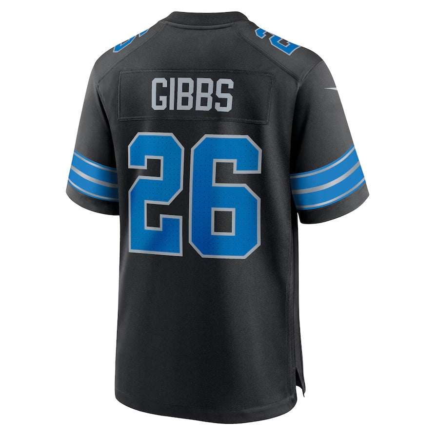 Custom #26 Black DET Football Shirt Top