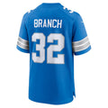 Custom #32 Blue DET Football Shirt Top