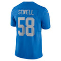 Custom #58 Blue DET Football Shirt Top