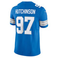 Custom #97 Blue DET Football Shirt Top