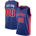 Custom Blue DET Basketball Shirt Top