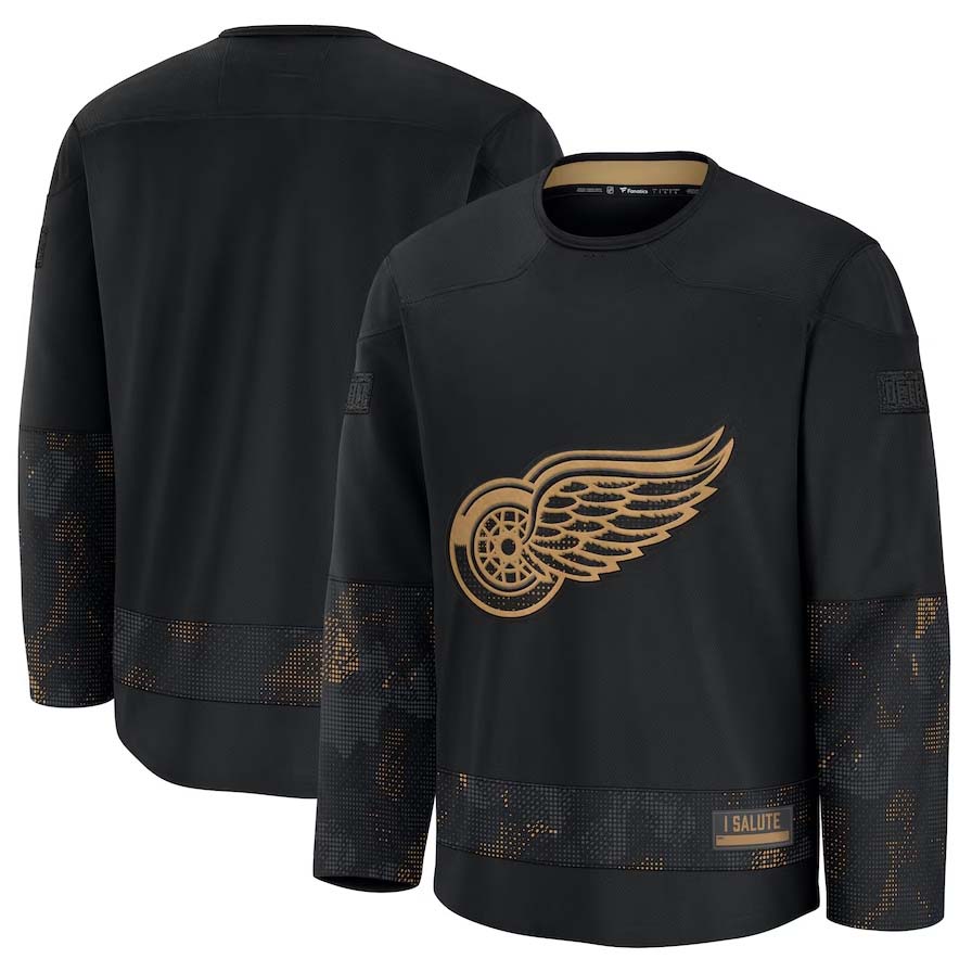 Custom Black 2024 DET Hockey Shirt Top