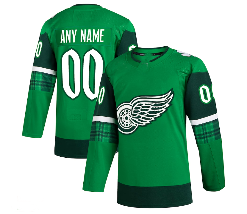 Custom Red 2023 DET Hockey Shirt Top