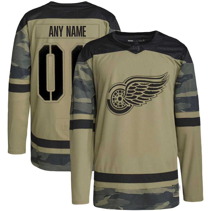 Custom Red DET Hockey Shirt Top
