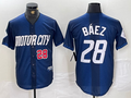 Custom #28 Navy 2024 City Connect DET Baseball Shirt Top
