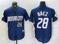Custom #28 Navy 2024 City Connect DET Baseball Shirt Top