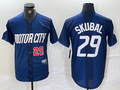 Custom #29 Navy 2024 City Connect DET Baseball Shirt Top