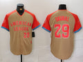Custom #29 Cream 2024 All Star DET Baseball Shirt Top