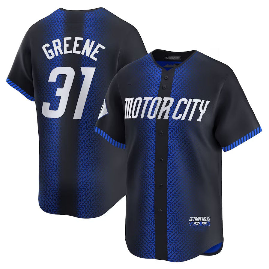 Custom #31 Navy 2024 City Connect DET Baseball Shirt Top