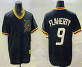 Custom #9 Black DET Baseball Shirt Top