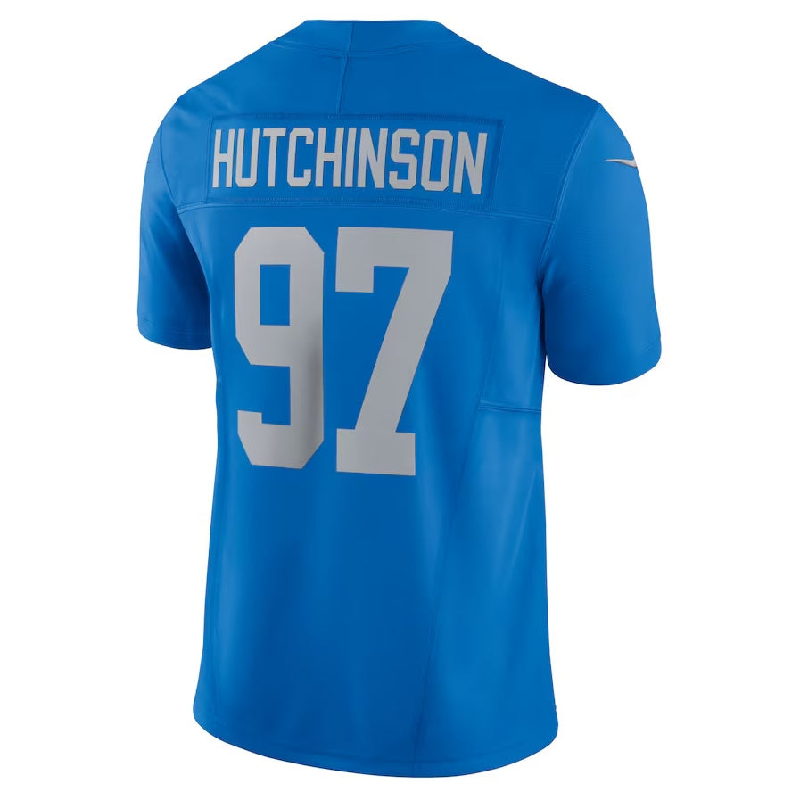 Custom #97 Blue DET Football Shirt Top