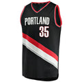 Custom #35 Black 2021 POR Basketball Shirt Top