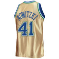 Custom #41 Gold 1998 DAL Basketball Shirt Top