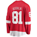 Custom #81 Red DET Hockey Shirt Top