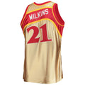 Custom #21 Gold 1986 Basketball Shirt Top
