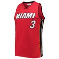 Custom #3 Red 2005 MIA Basketball Shirt Top