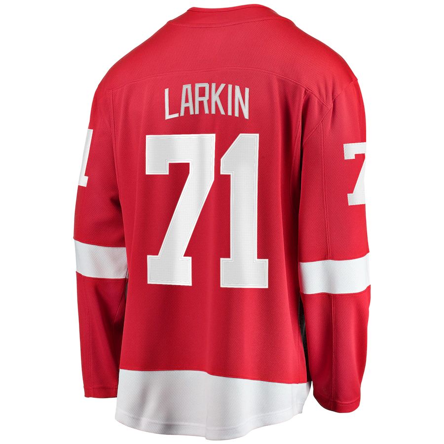 Custom #71 Red DET Hockey Shirt Top