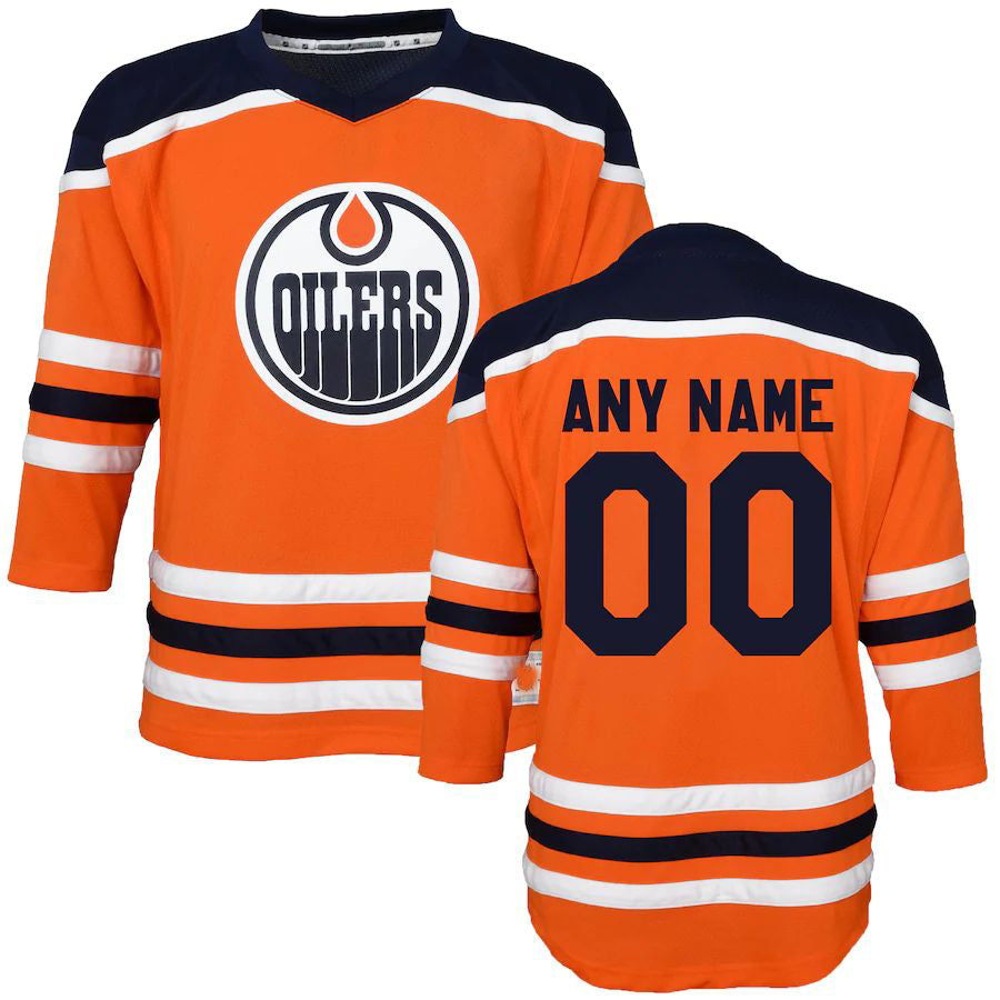 Custom Orange EDM Hockey Shirt Top
