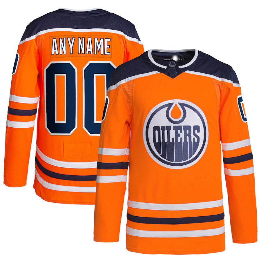 Custom Orange EDM Hockey Shirt Top