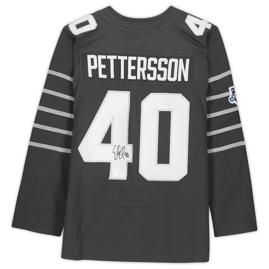 Custom #40 Gray 2020 VAN Hockey Shirt Top