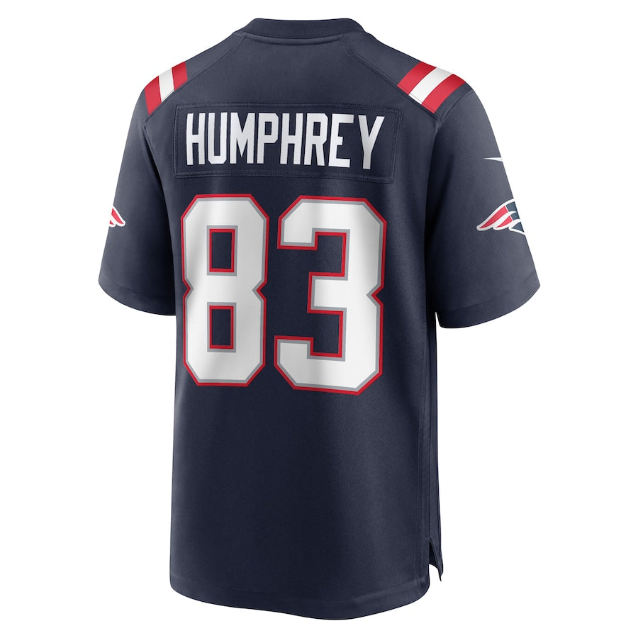 Custom #83 Navy NE Football Shirt Top