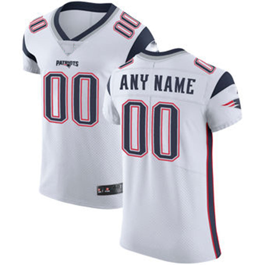Custom White NE Football Shirt Top