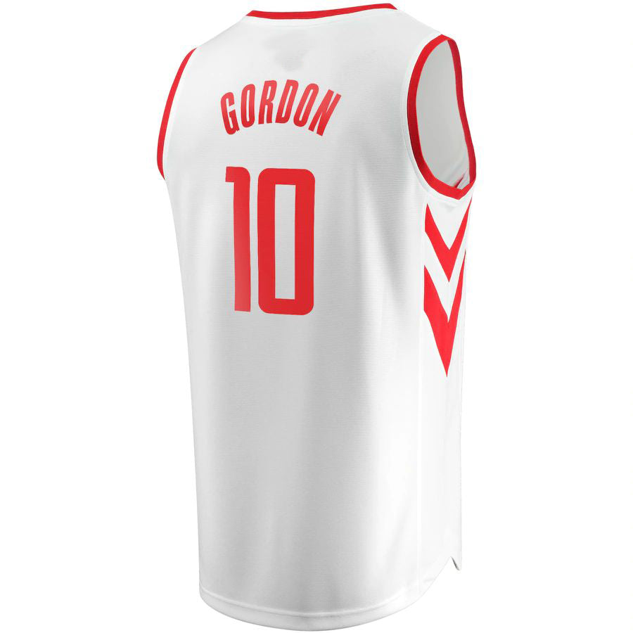Custom #10 White HOU Basketball Shirt Top
