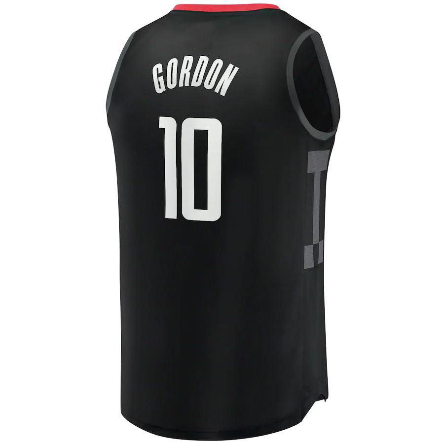 Custom #10 Black HOU Basketball Shirt Top