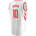 Custom #10 White HOU Basketball Shirt Top