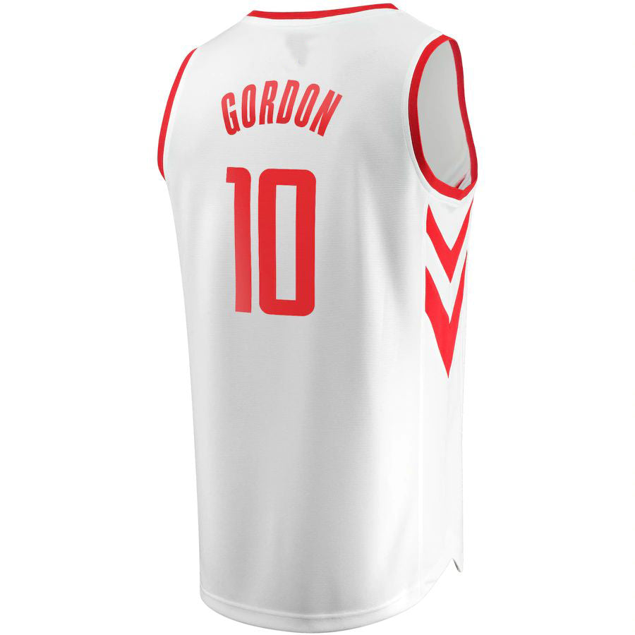 Custom #10 White HOU Basketball Shirt Top
