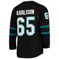 Custom #65 Black SJS Hockey Shirt Top