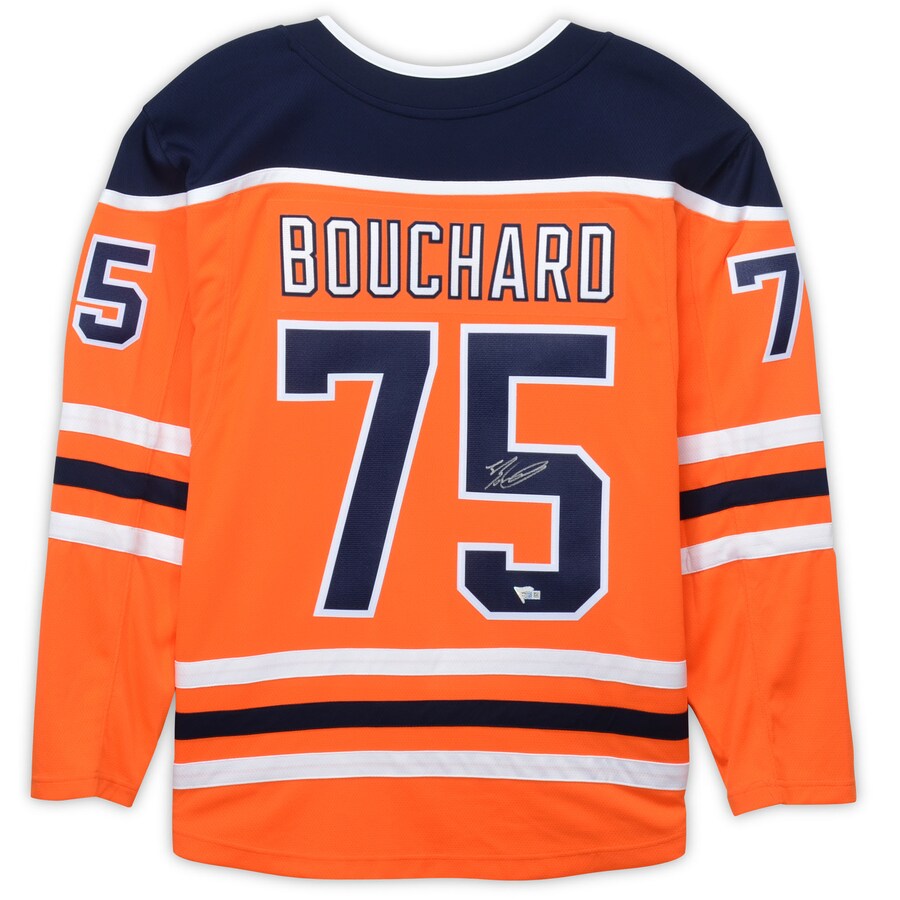 Custom #75 Orange EDM Hockey Shirt Top