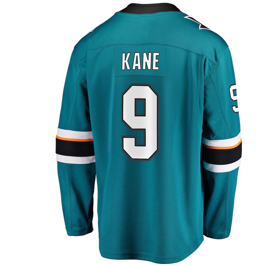 Custom #9 Teal SJS Hockey Shirt Top