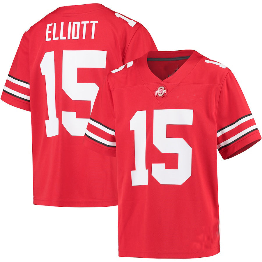 Custom #15 Scarlet Football Shirt Top