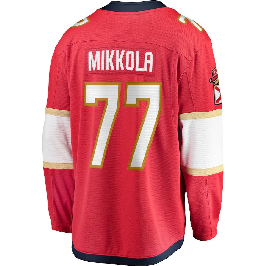 Custom #77 Red FLA Hockey Shirt Top