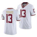 Custom #13 White College Shirt Top