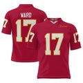 Custom #17 Garnet Football Shirt Top
