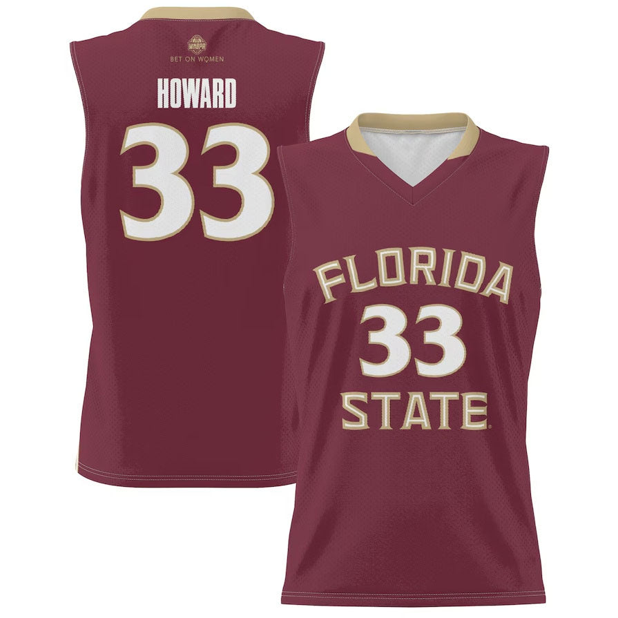 Custom #33 Garnet Basketball Shirt Top