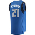 Custom #21 Blue 2021 DAL Basketball Shirt Top
