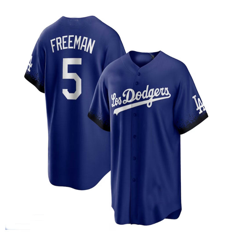 Custom #5 City Connect LAD Baseball Shirt Top