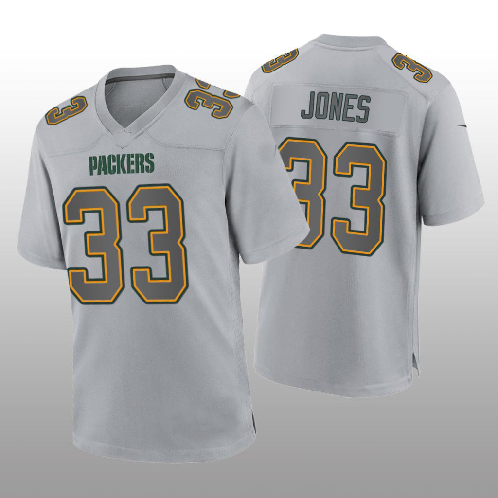 Custom #33 Gray GB Football Shirt Top