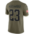 Custom #23 Olive 2022 GB Football Shirt Top