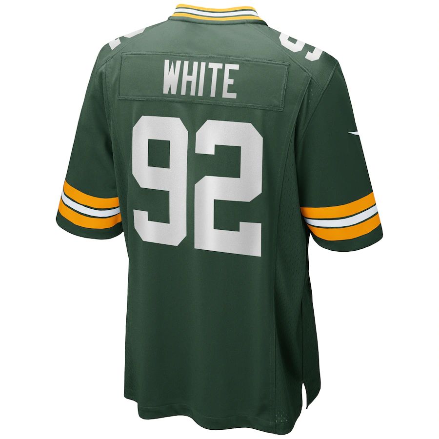 Custom #92 White GB Football Shirt Top