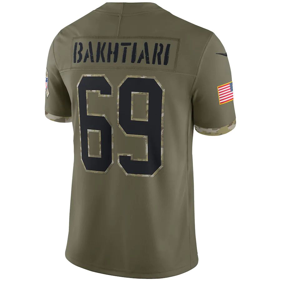 Custom #69 Olive 2022 GB Football Shirt Top
