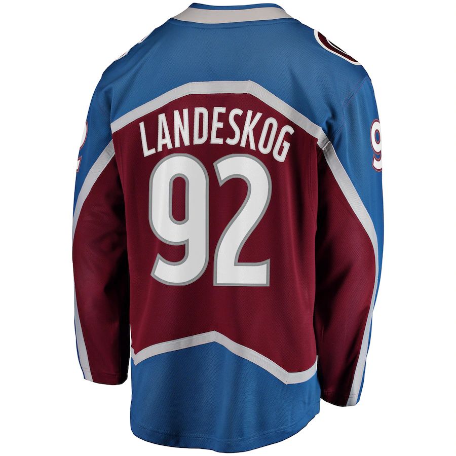 Custom #92 Burgundy COL Hockey Shirt Top