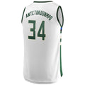 Custom #34 White MIL Basketball Shirt Top